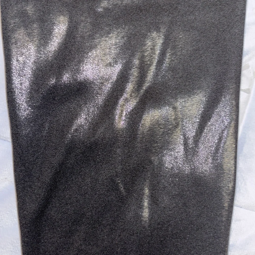 VS PINK Active shiny black leggings size medium - Picture 2 of 3